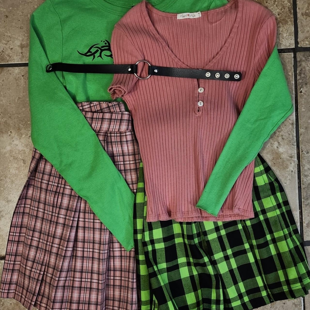 Green And Pink Preppy Alt Bundle